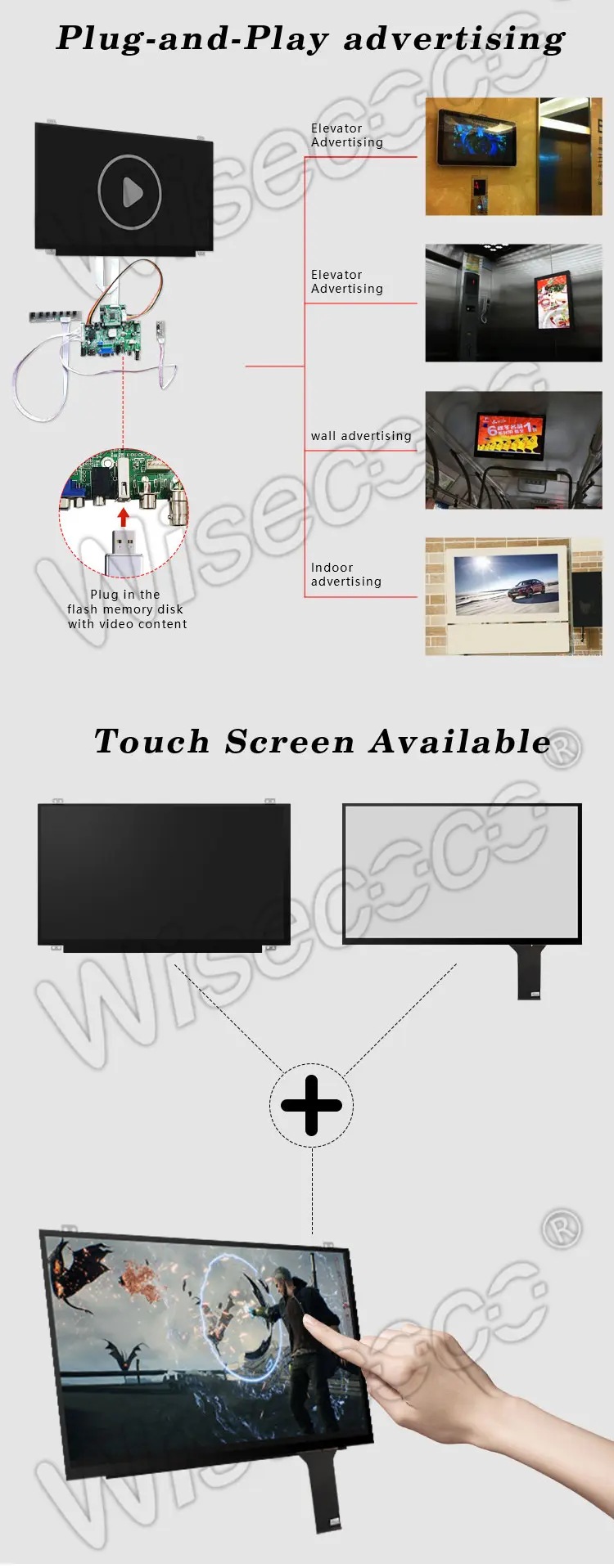 15.6 Inch 1920*1080 USB Adapter 30 Pin EDP Interface LCD Slim Screen Projector Parts Laptop TFT LCD Module