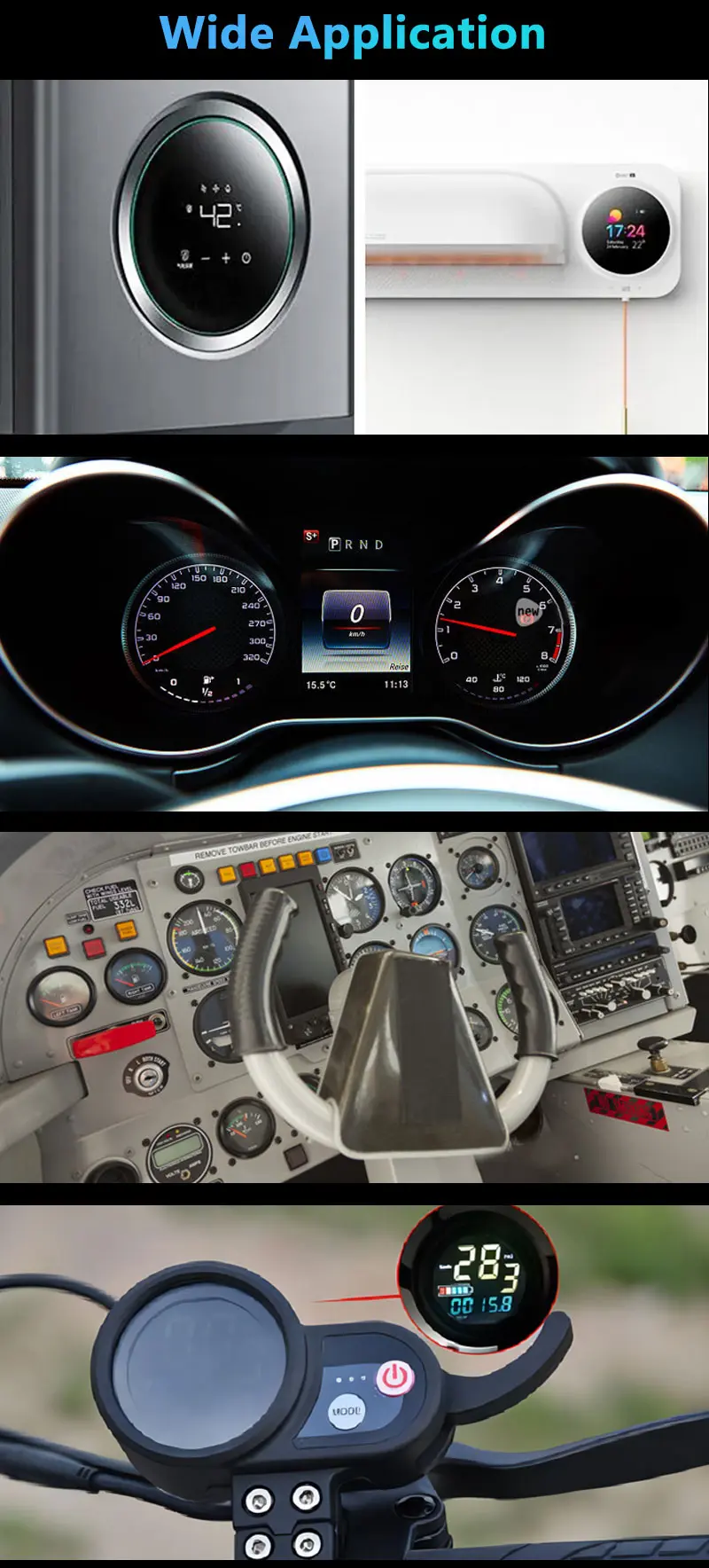 4 Inch Round screen application
