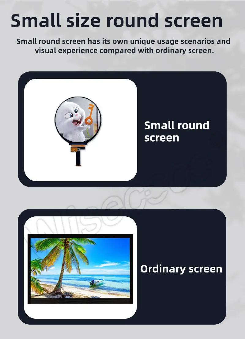 Custom 4Inch 720x720 IPS Circle TFT LCD Module
