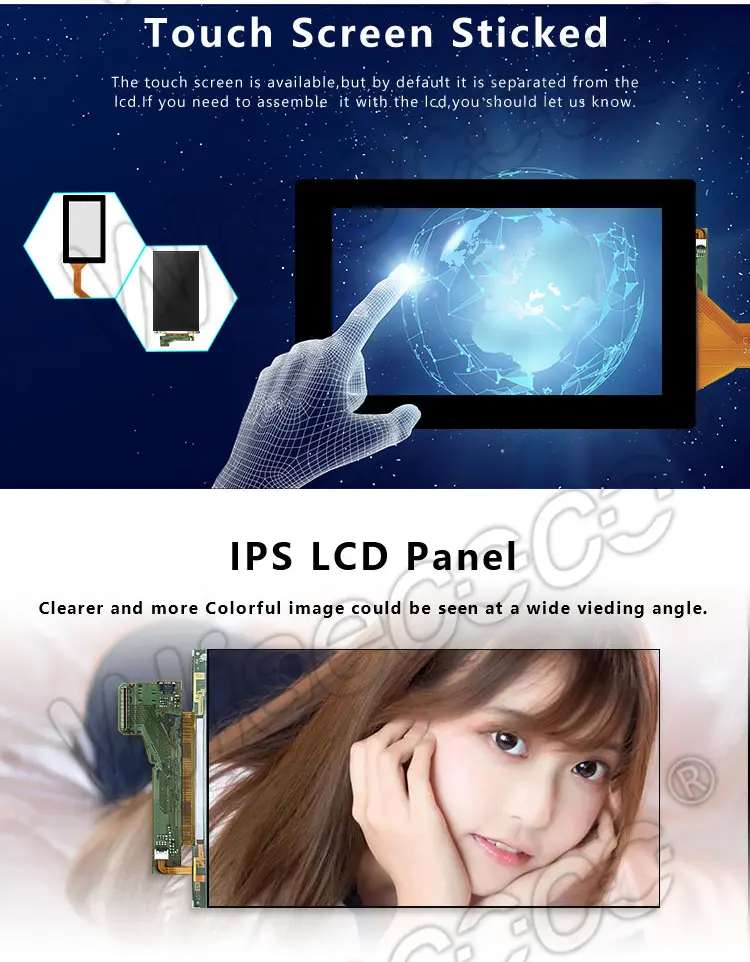 5.5 Inch 4K 2160*3840 LCD Screen
