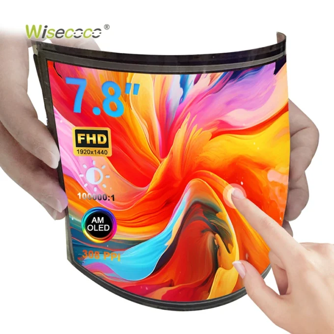 7.8 Inch 1920x1440 Flexible Screen AMOLED Display with Touch