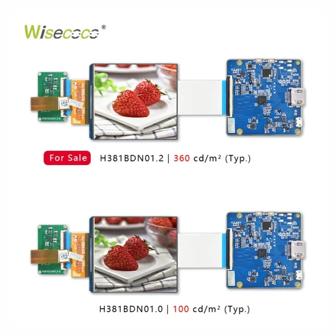 3.81 Inch 1080x1200 AMOLED Display Super Thin Portrait OLED Panel MIPI ...