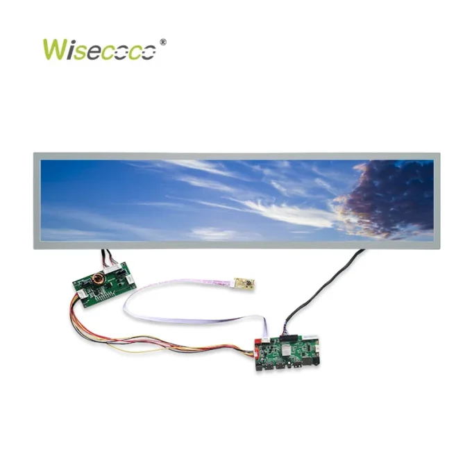 28 Pin Display 28 Inch Stretched LCD Display 1366x256 IPS Ultra Wide Screen