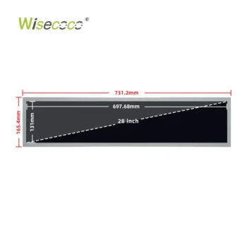 28 inch 1366 256 stretched lcd display