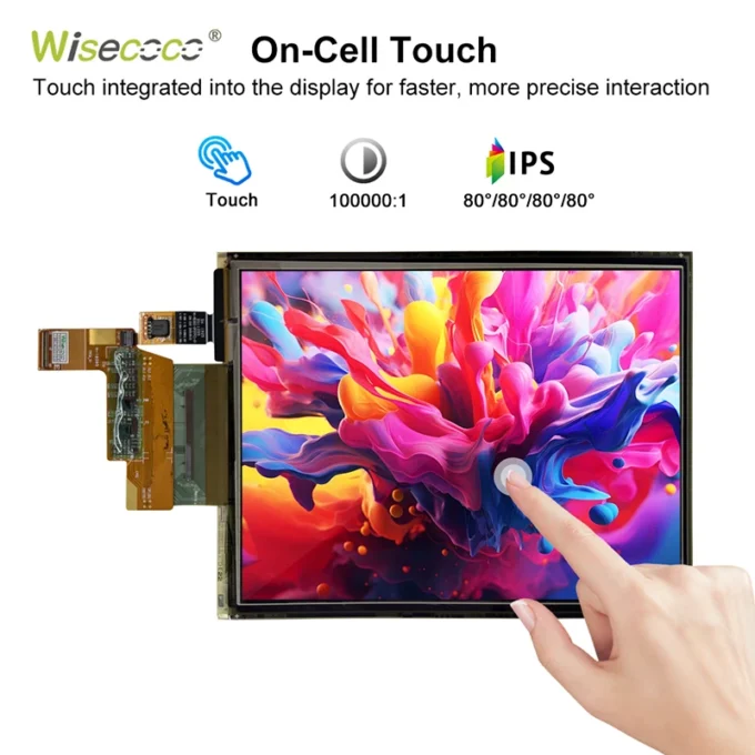 7.8 Inch 1920x1440 Flexible Screen AMOLED Display with Touch