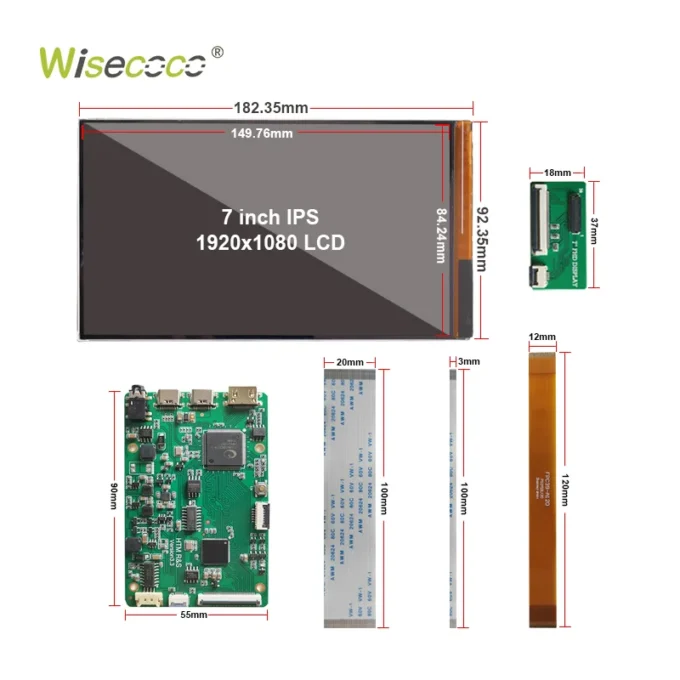 7 Inch TFT LCD Display 1920x1080 In-cell Capacitive Touch