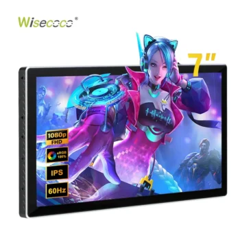 7 Inch 1080P Portable Monitor 1920x1080 FHD IPS LCD Touch Screen Monitor for Gaming Console Laptop PC