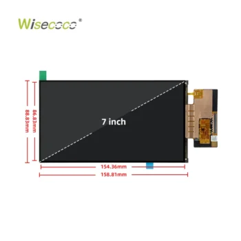 7 Inch IPS TFT LCD 1920x1080 MIPI Interface LCD Display Module with Driver Board