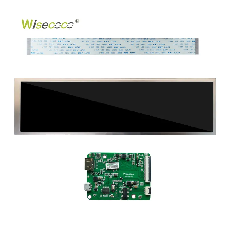 8.8 inch 1920x480 stretched bar lcd screen display