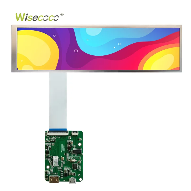 8.8 inch 1920x480 stretched bar lcd screen display