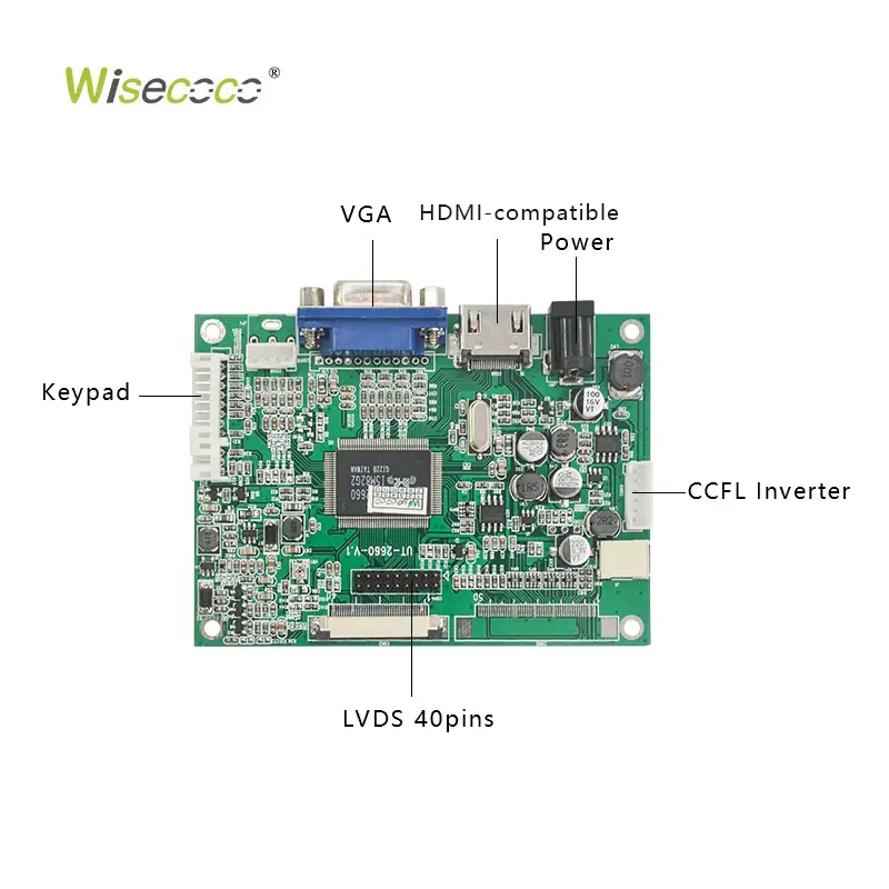 10.1 Inch 1280x720 High Brightness LCD Industrial Display LVDS Interface