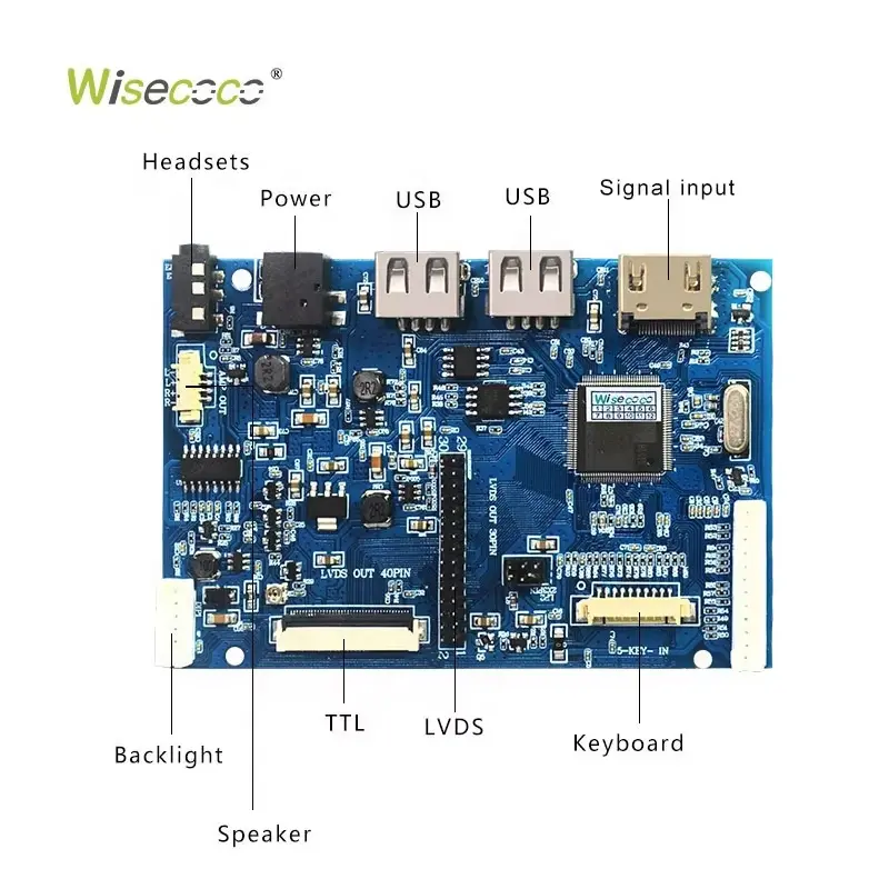 10.1 Inch 1280x800 Tft LCD Module Display Lvds Interface Wide Viewing Angle LCD Panel