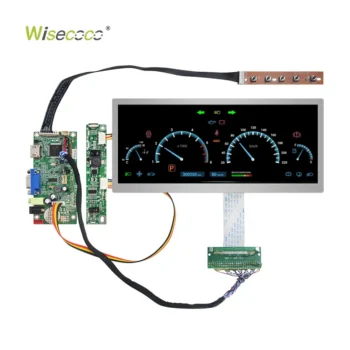 10.3 Inch Stretched Bar Type Display 1920x720 Wide Temperature 850 Nits High Brightness IPS LCD Display
