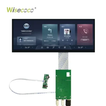 12.3 Inch Tft Lcd Display 1920x720 Incell Touch Screen USB Type-C 450 Nits IPS Stretched Bar LCD Display for Automotive