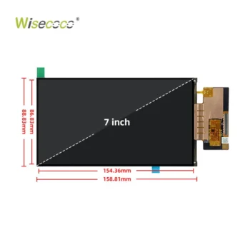 7 Inch IPS FHD Landscape Display 60 Hz Adjustable Brightness MIPI 1080P TFT LCD Screen Module