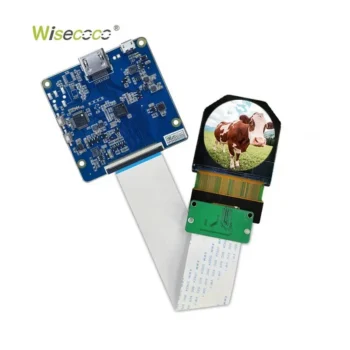2.1 Inch 1200x1200 IPS TFT LCD Round Display Module MIPI Interface Custom Special Shape LCD Screen