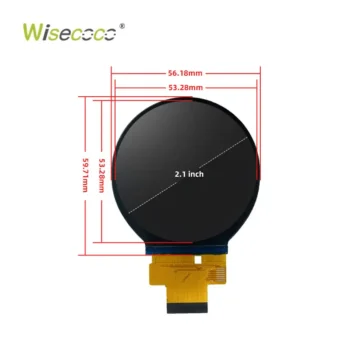 2.1 Inch 480x480 Round IPS TFT LCD Display Circular LCD Display