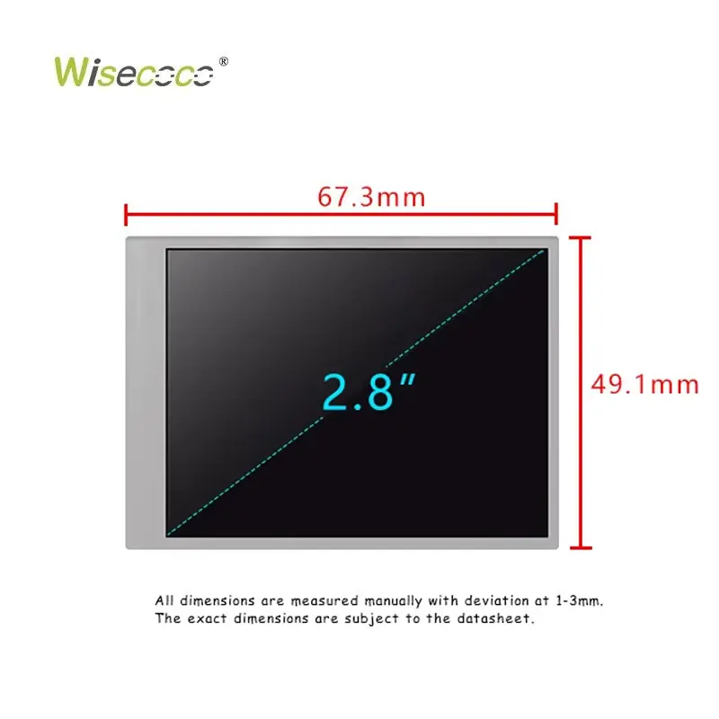 2.8 Inch 240x320 High Contrast Ratio FPC Interface RGB OLED Display Module
