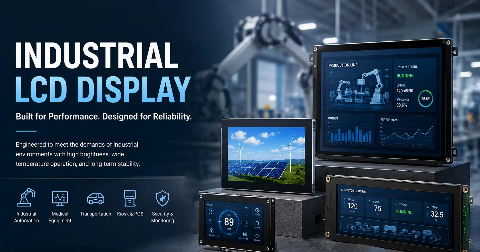 wisecoco custom industrial lcd display